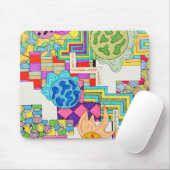 Tapis De Souris Couleurs Diverses (Avec souris)