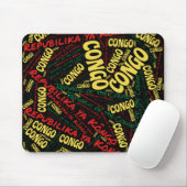 Tapis De Souris Couleurs du drapeau de la République du Congo (Avec souris)