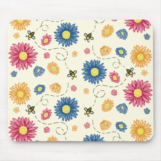 Tapis De Souris Couleurs du ressort (Devant)