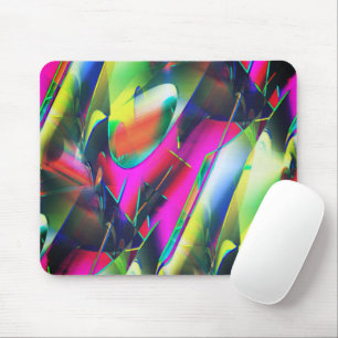 Tapis De Souris Couleurs extravagantes de formes abstraites et voy