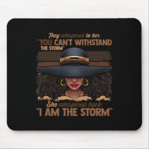 Tapis De Souris Couleurs Femmes Je Suis La Tempête Black Emaîtrise