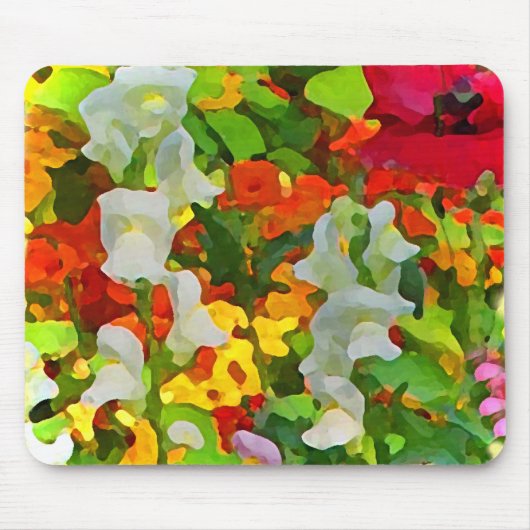 Tapis De Souris Couleurs gaies de jardin (Devant)