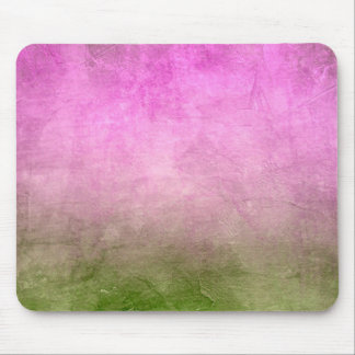 Tapis De Souris Couleurs Grunge - Rose & Vert