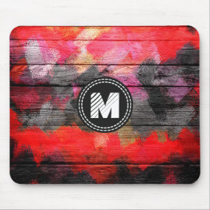 Tapis De Souris Couleurs peintes Bois look #8