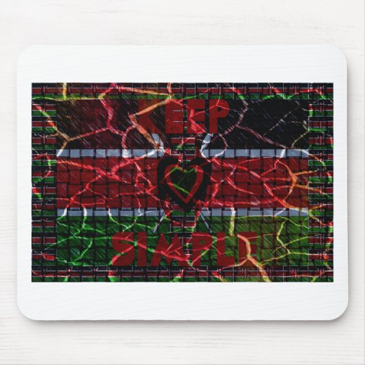 Tapis De Souris Couleurs rasta (Devant)