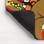 Tapis De Souris couleursturquoisbébédamaskcercles (Coin)