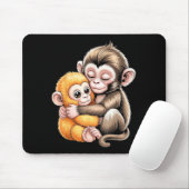 Tapis De Souris Coup de poing de bébé singe (Avec souris)