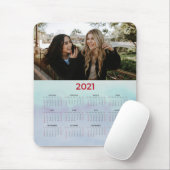 Tapis De Souris Coup D'Oeil 2021 Photo personnalisée bleue (Avec souris)