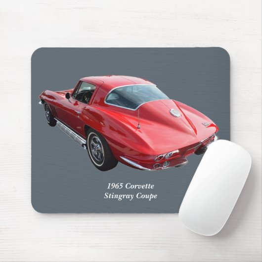 Tapis De Souris Coupe Corvette classique (Avec souris)
