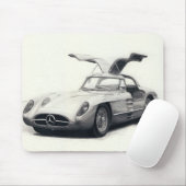 Tapis De Souris Coupé de Mercedes 300SLR (Avec souris)
