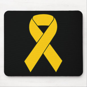 Tapis De Souris Coupe Or Ruban Enfance Sensibilisation au cancer F