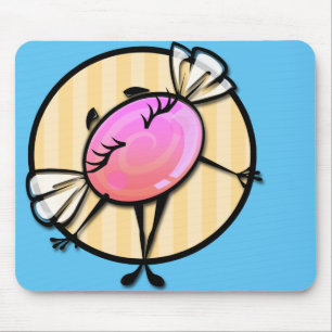 TAPIS DE SOURIS COUPER CANDY FILLE ILLUSTRATION MOUSE PAD