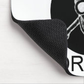 Tapis De Souris Couper Ou Mourir Cercle Crâne (Coin)