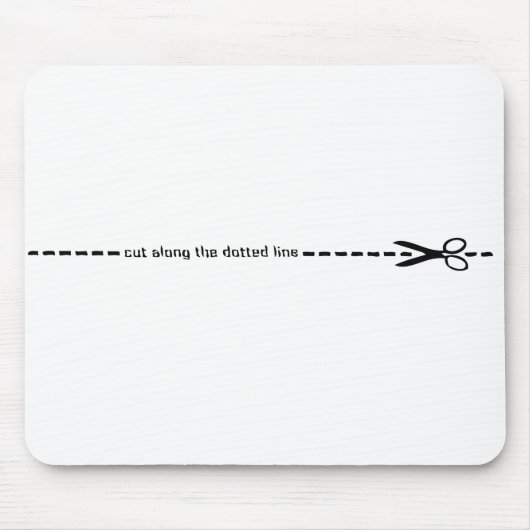 Tapis De Souris coupez le long de la ligne pointillée (Devant)