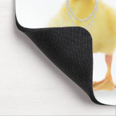 Tapis De Souris Couple de canard mignon sur blanc (Coin)
