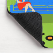 Tapis De Souris Couple de Noël urbain rétro Mousepad (Coin)