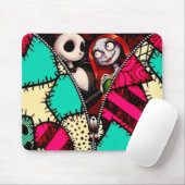 Tapis De Souris Couple d'Halloween lunaire (Avec souris)