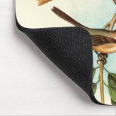 Tapis De Souris Couple d'oiseaux sur un nid perché sur une branche (Coin)