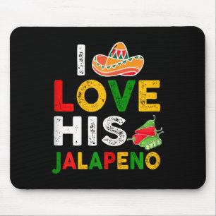 Tapis De Souris Couple Mexicain Cinco De Mayo Femme J'Aime Son Jal