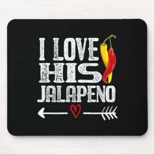 Tapis De Souris Couple Mexicain Cinco De Mayo J'adore Son Jalapeno