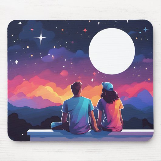 Tapis De Souris Couple stargazing (Devant)