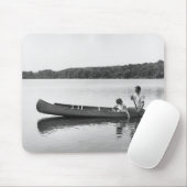 Tapis De Souris Couples dans un canoë (Avec souris)