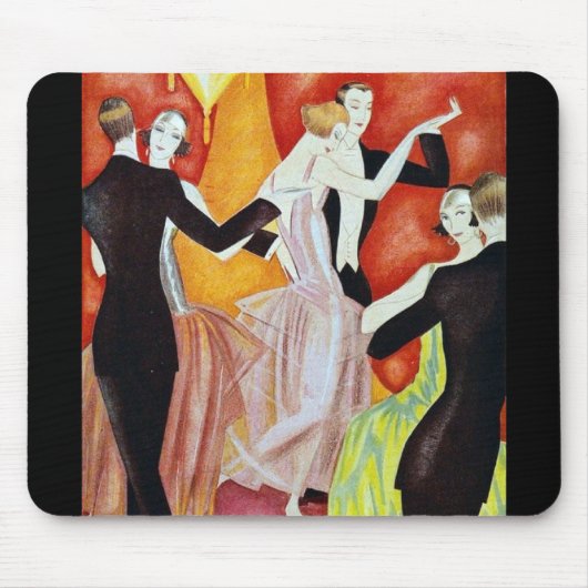 Tapis De Souris Couples dansants des années 1920 (Devant)