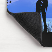 Tapis De Souris Couples de baiser romantiques (Coin)