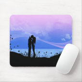 Tapis De Souris Couples de baiser romantiques (Avec souris)