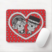 Tapis De Souris Couples de crâne de sucre (Avec souris)