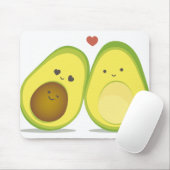 Tapis De Souris Couples mignons d'avocat (Avec souris)