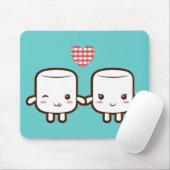 Tapis De Souris Couples mignons de guimauve (Avec souris)
