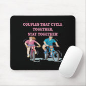 Tapis De Souris Couples qui font un cycle ensemble (Avec souris)