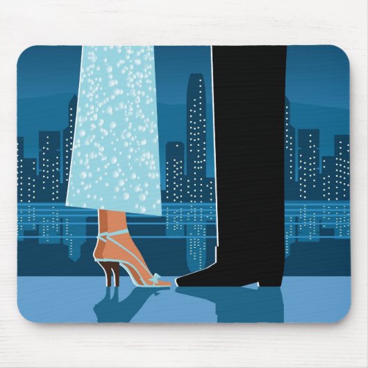Tapis De Souris Couples romantiques dans la ville (Devant)
