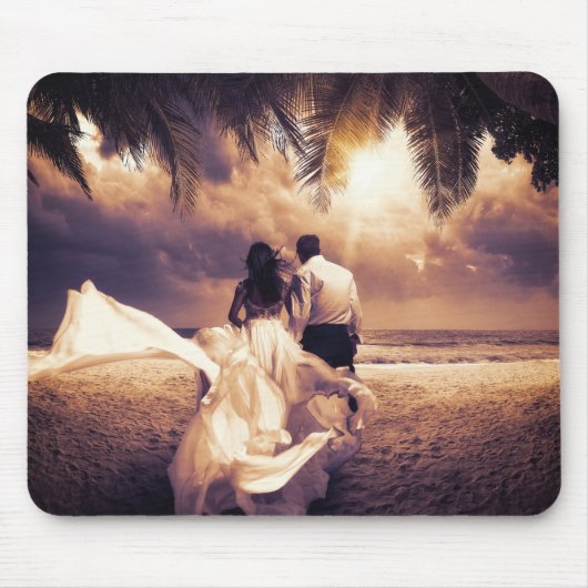 Tapis De Souris Couples romantiques de mariage (Devant)