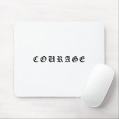 Tapis De Souris Courage One Word Insrational Motivational Quote Wo (Avec souris)