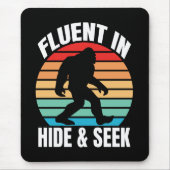 Tapis De Souris Courant à cache-cache drôle Bigfoot (Devant)