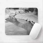 Tapis De Souris Courant en hiver B&W (Avec souris)