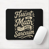 Tapis De Souris Courant en maths et sarcasme Prof de maths drôle (Avec souris)
