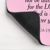 Tapis De Souris Courbe rose clair Verse Bible Nom personnalisé Sim (Coin)