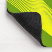 Tapis De Souris Courbes Bézier - Jaune sur vert herbe 669900 (Coin)