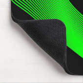 Tapis De Souris Courbes Bézier - Vert sur Noir (Coin)