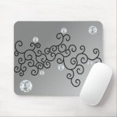 TAPIS DE SOURIS COURBES ET DIAMANTS (Avec souris)
