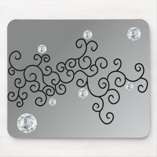 TAPIS DE SOURIS COURBES ET DIAMANTS (Devant)