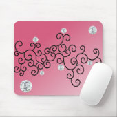 TAPIS DE SOURIS COURBES ET DIAMANTS (Avec souris)
