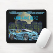 Tapis De Souris Coureur de garçon - Mousepad (Avec souris)
