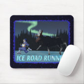Tapis De Souris Coureur de route sur glace (Avec souris)