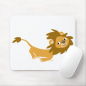 Tapis De Souris Courir la mousepade du lion caricaturale (Avec souris)
