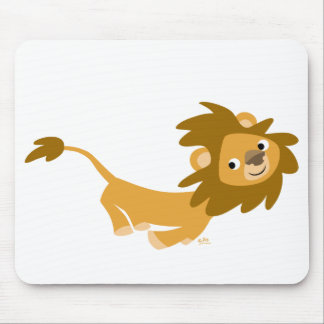 Tapis De Souris Courir la mousepade du lion caricaturale
