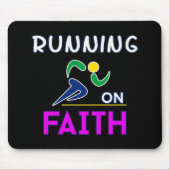 Tapis De Souris Courir sur la foi Christian Runner (Devant)